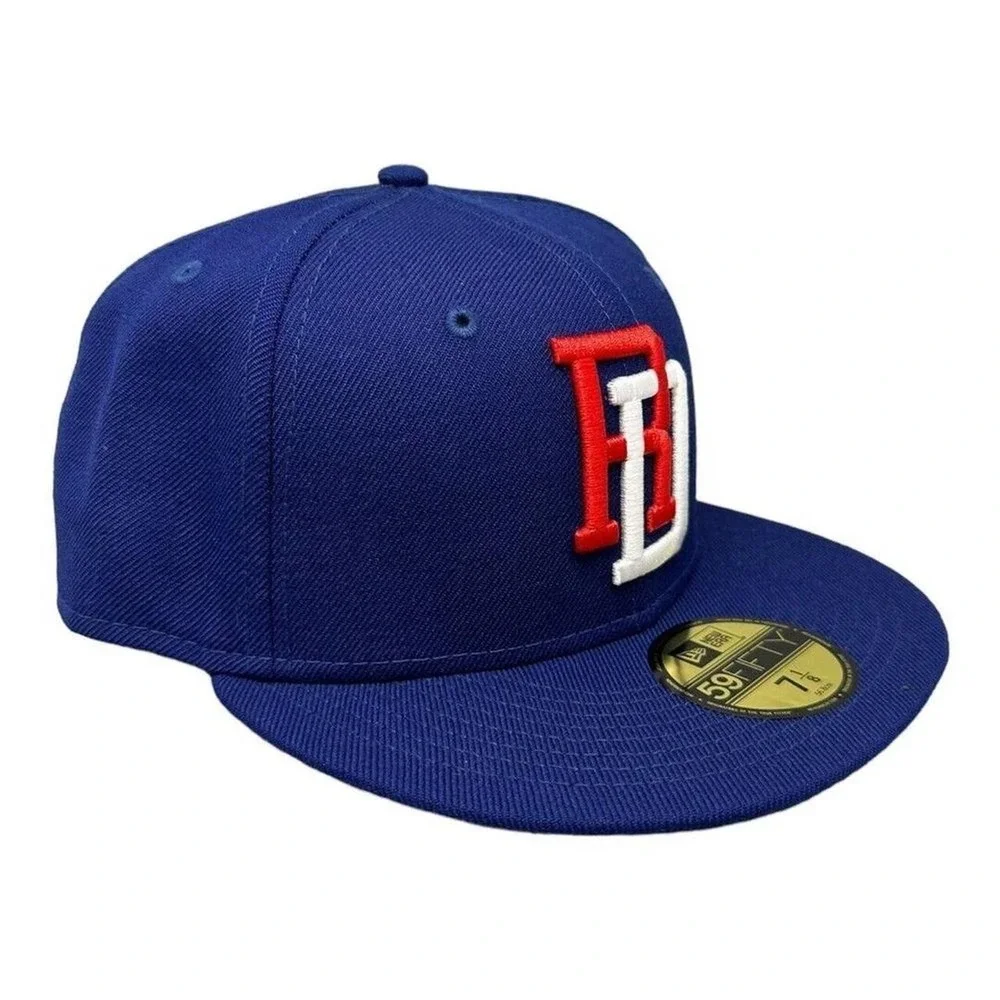 New Era Dominican Republic World Baseball Classic 59FIFTY Fitted Hat Blue 7 1/8